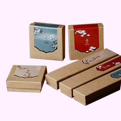 牛皮紙飾品包裝盒大氣高檔氣質盒