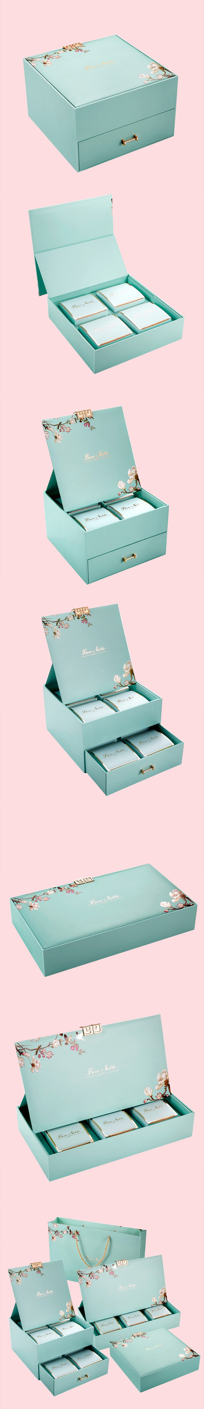 花漾蒂芙尼藍月餅盒設計製作