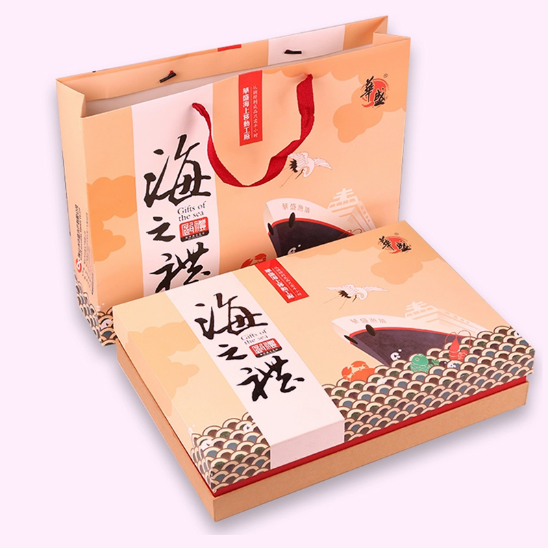 蝦皮乾貝海貨禮盒包裝設計