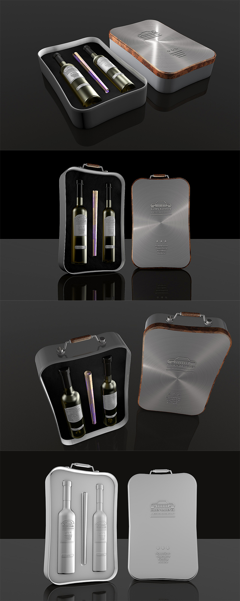 高檔紅葡萄酒鐵盒包裝設計與定制