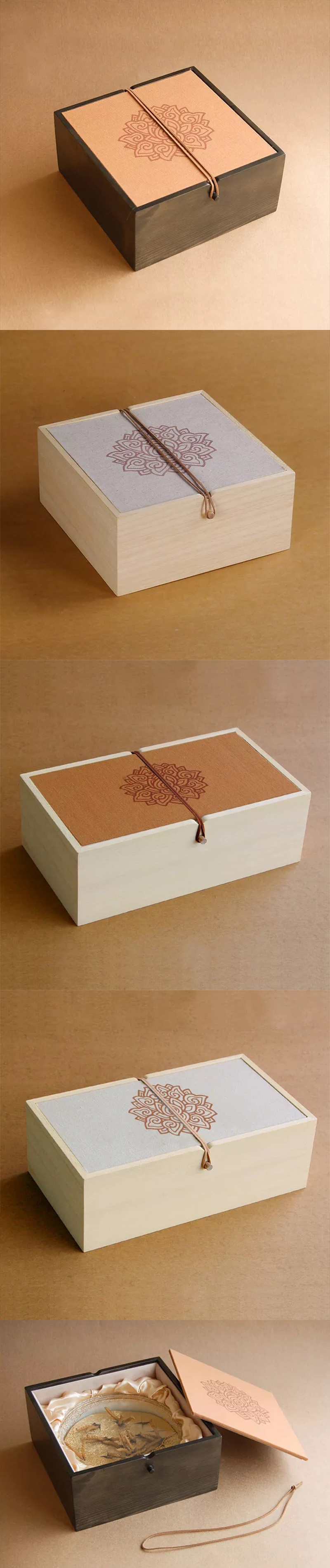 简约茶叶礼盒木盒包装定制