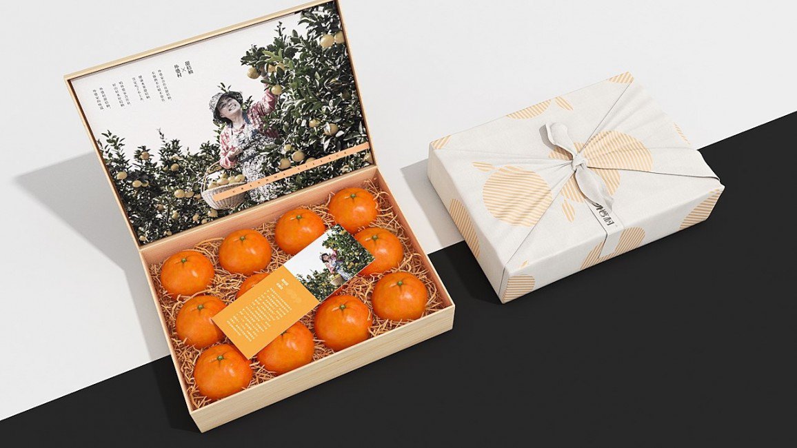 田园甜橘|橘子木质包装盒