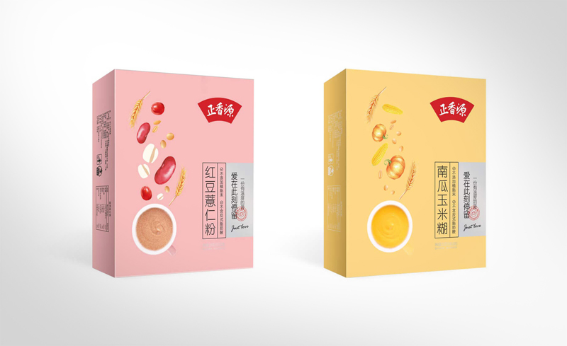 紅豆薏仁粉/黑珍四寶粉食品時(shí)尚禮盒包裝