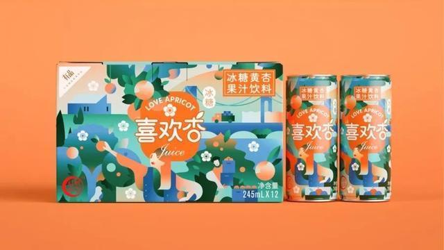 插画风饮料包装设计,这么精致的饮料你舍得喝吗?