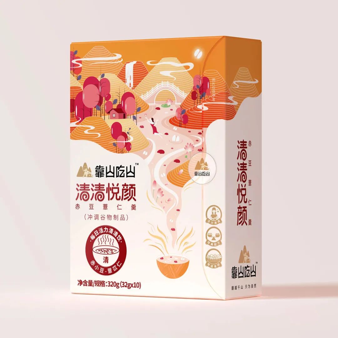 新中式風(fēng)格的代餐包裝設(shè)計(jì)，胖了怎么少得了一頓代餐