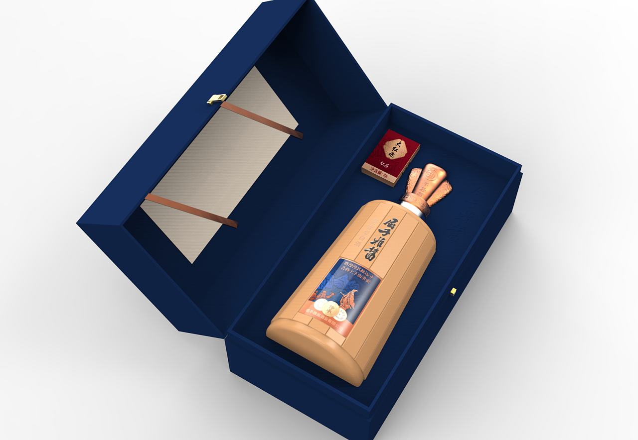【精品酒盒】传统风白酒包装设计 书型盒 硬纸板精裱盒