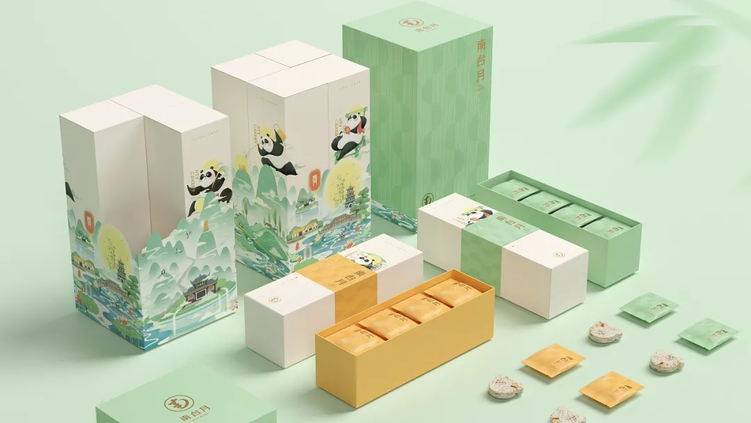 文创熊猫礼盒包装设计,地域文化很强大